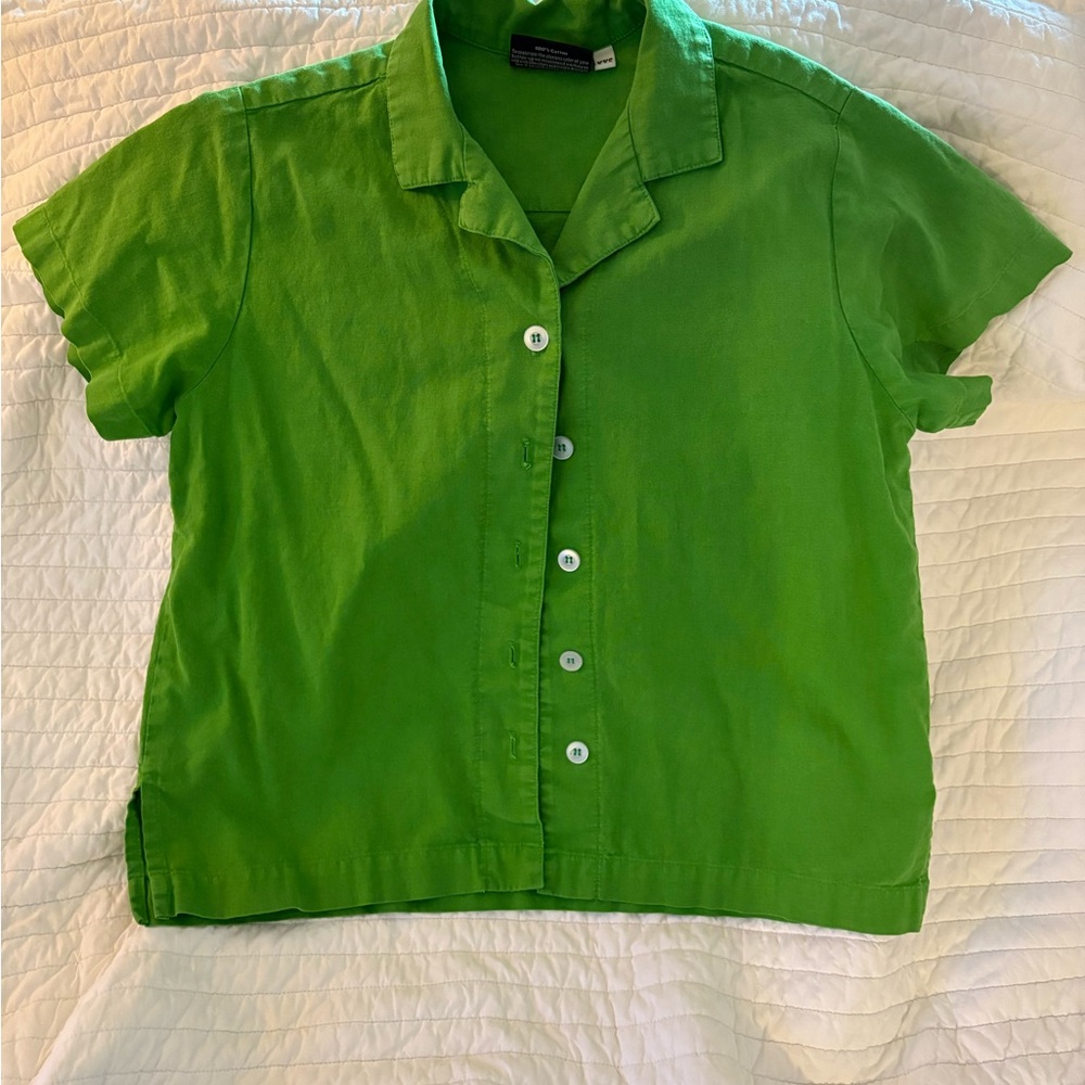 Big Bud Press Green Button-Up Shirt